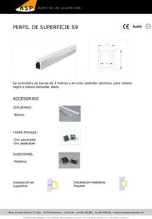 ASP Material De Alumbrado perfiles 31