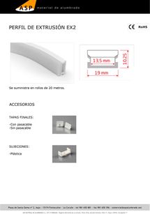 ASP Material De Alumbrado perfiles 15