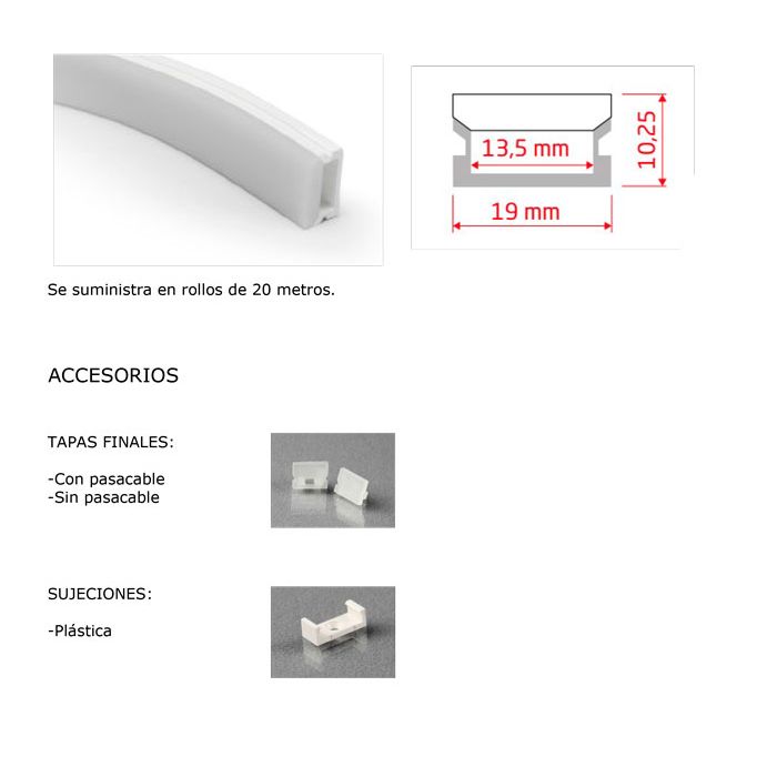 ASP Material De Alumbrado perfiles 15