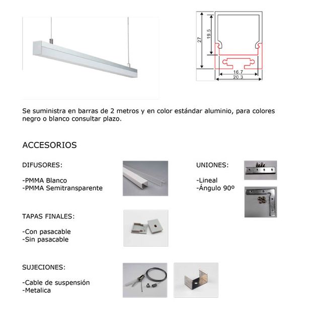 ASP Material De Alumbrado perfiles 21