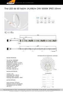 ASP Material De Alumbrado tira leds 25