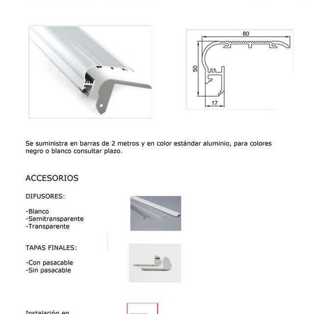 ASP Material De Alumbrado perfiles 38