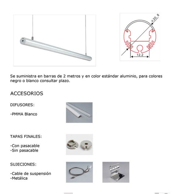 ASP Material De Alumbrado perfiles 19