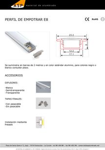 ASP Material De Alumbrado perfiles 7