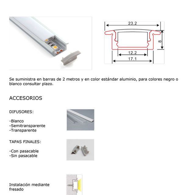 ASP Material De Alumbrado perfiles 7