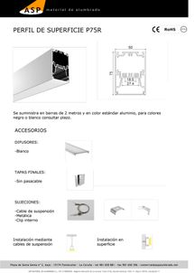 ASP Material De Alumbrado perfiles 26