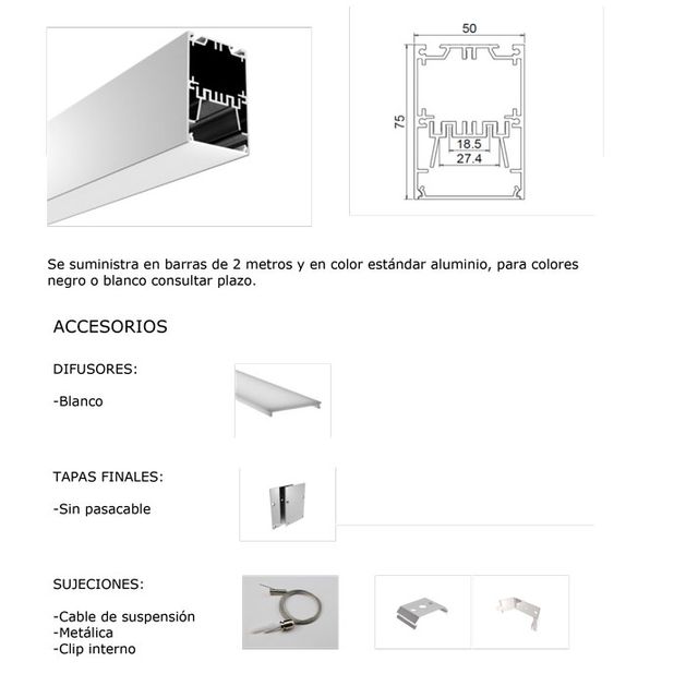 ASP Material De Alumbrado perfiles 26