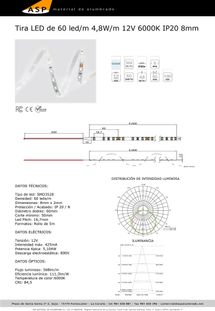 ASP Material De Alumbrado tira leds 6