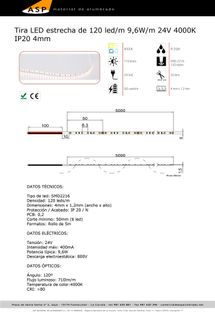 ASP Material De Alumbrado tira leds 48