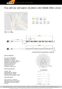 ASP Material De Alumbrado tira leds 36