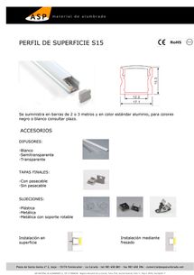 ASP Material De Alumbrado perfiles 34