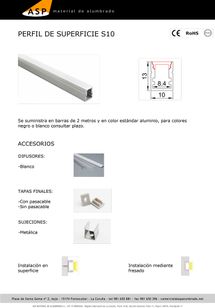ASP Material De Alumbrado perfiles 32