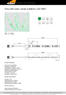 ASP Material De Alumbrado tira leds 45