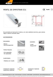 ASP Material De Alumbrado perfiles 11