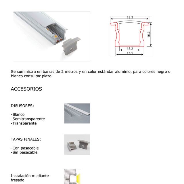 ASP Material De Alumbrado perfiles 9