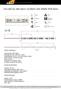 ASP Material De Alumbrado tira leds 26