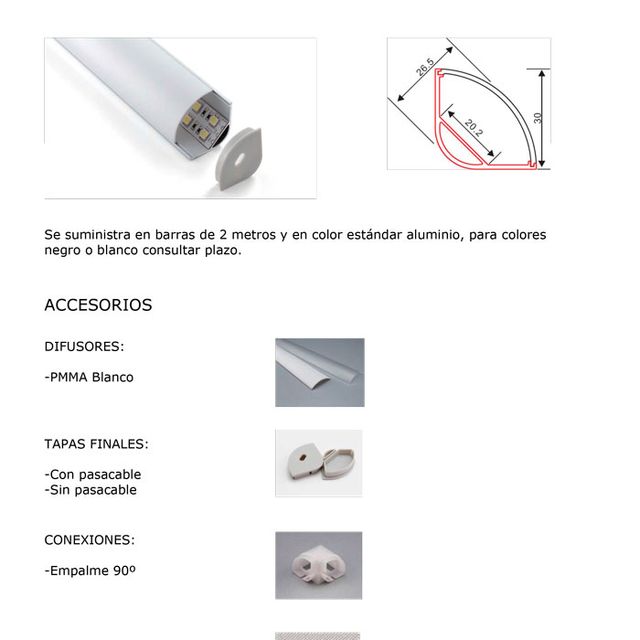 ASP Material De Alumbrado perfiles 4
