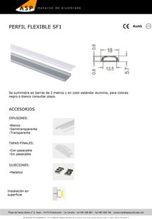 ASP Material De Alumbrado perfiles 36