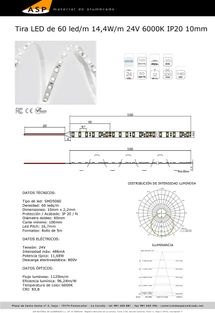 ASP Material De Alumbrado tira leds 24