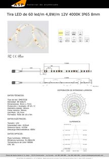ASP Material De Alumbrado tira leds 5