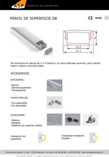ASP Material De Alumbrado perfiles 30