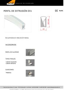 ASP Material De Alumbrado perfiles 13
