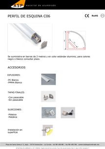 ASP Material De Alumbrado perfiles 3