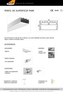 ASP Material De Alumbrado perfiles 25