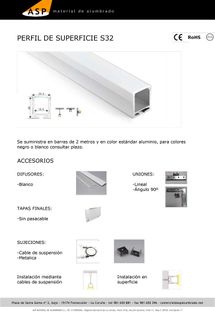 ASP Material De Alumbrado perfiles 35