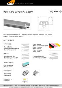 ASP Material De Alumbrado perfiles 40